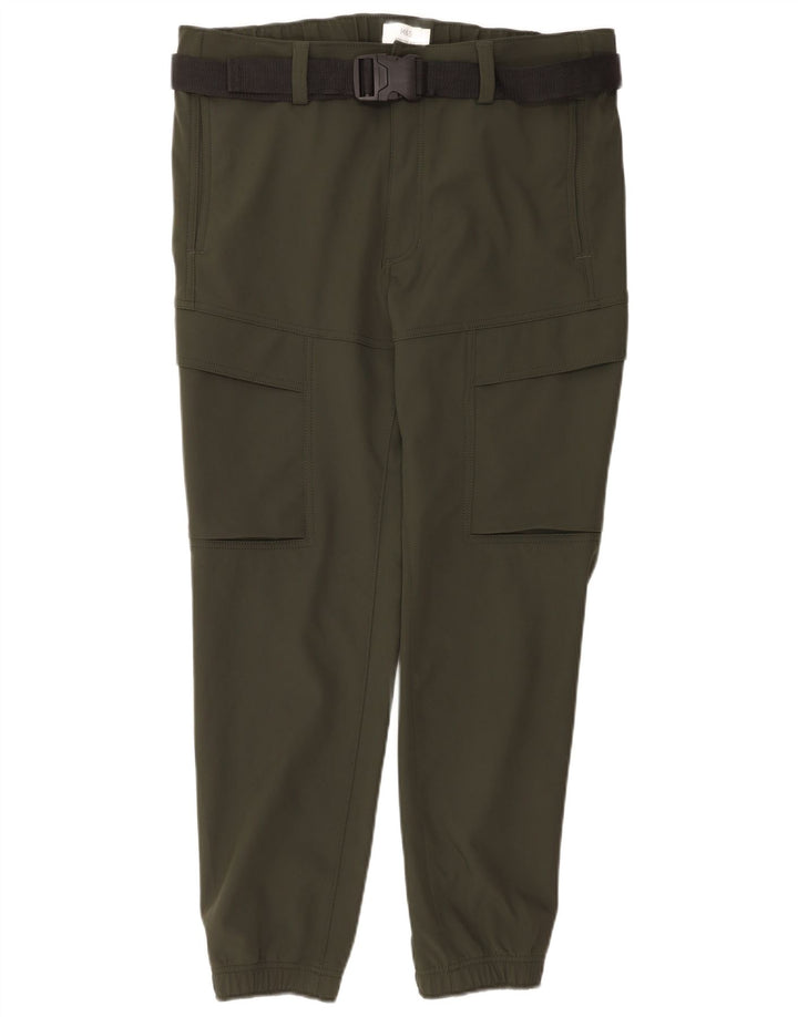 Gerade Herren-Cargohose von Marks & Spencer, W36, L31, Khaki, Polyester