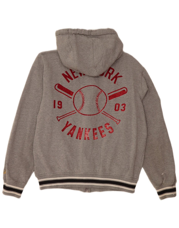 MAJESTIC Damen New York Yankees Kapuzenpullover mit Reißverschluss, UK 14, Mittelgrau