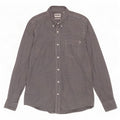 Timberland Herren-Hemd mit normaler Passform, mittelschwarz, Gingham-Baumwolle