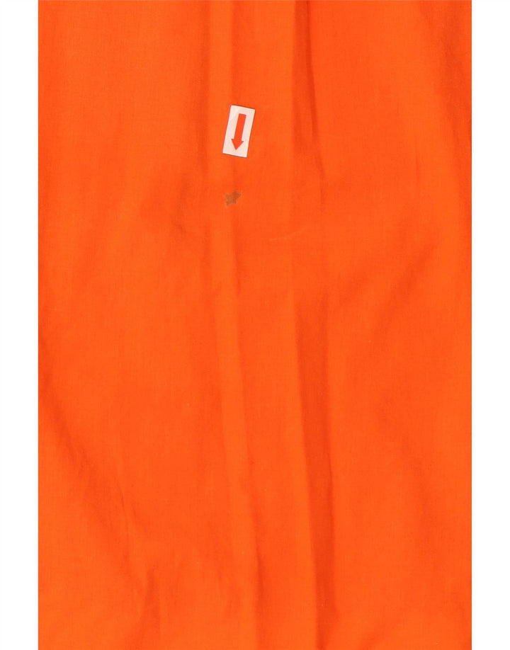 DIESEL Herren Kurzarmhemd Mittelorange Baumwolle