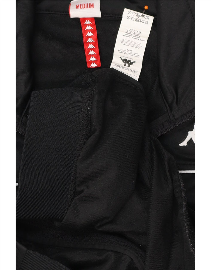 KAPPA Damen-Trainingsanzugoberteil mit Grafik, UK 14, Mittelschwarz, Farbblock