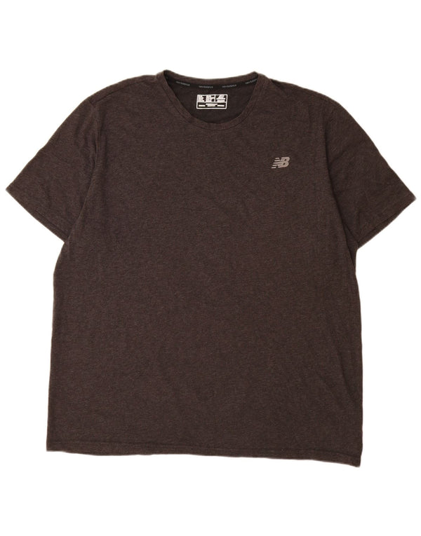 New Balance Herren T-Shirt Top 2XL Schwarz Baumwolle