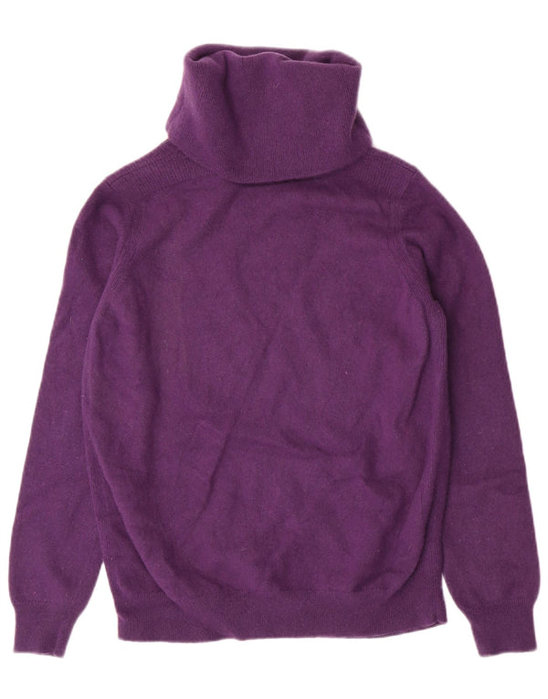 Jaeger Damen Rollkragenpullover, UK 14, Größe L, Lila, Wolle