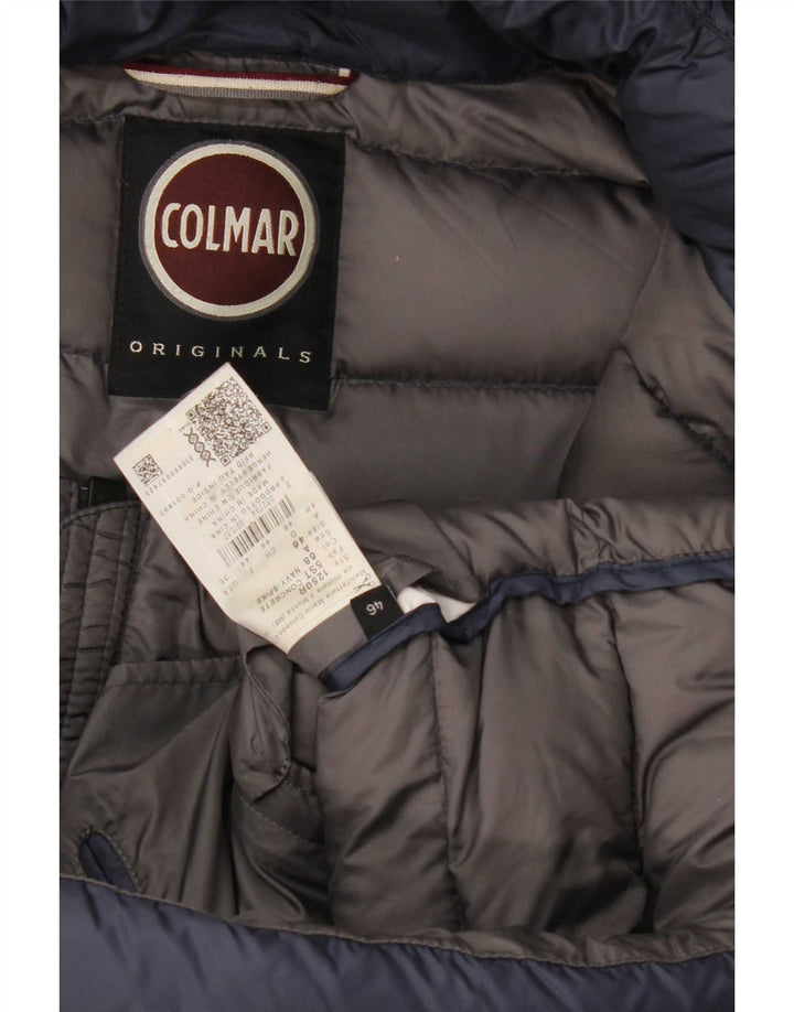 Colmar Herren-Jacke mit Kapuze, wattiert, IT 46, Größe S, marineblau, Polyamid