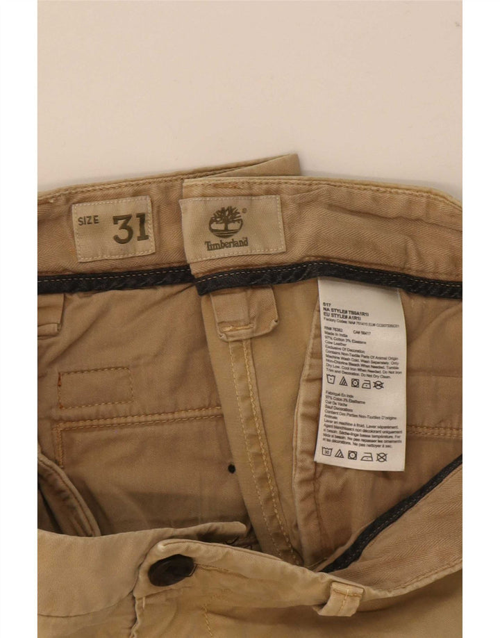 Timberland Herren Chinoshorts W31 Mittelbeige Baumwolle
