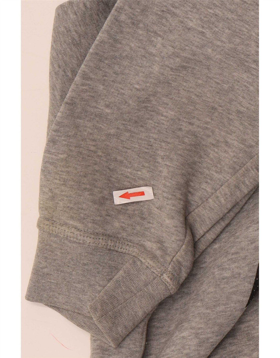 Nike Herren-Kapuzenpullover mit Grafik, groß, graue Baumwolle
