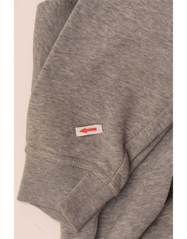 Nike Herren-Kapuzenpullover mit Grafik, groß, graue Baumwolle