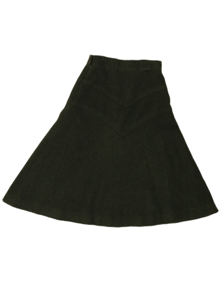 Vintage Damen A-Linienrock IT 44 Medium W28 Grün