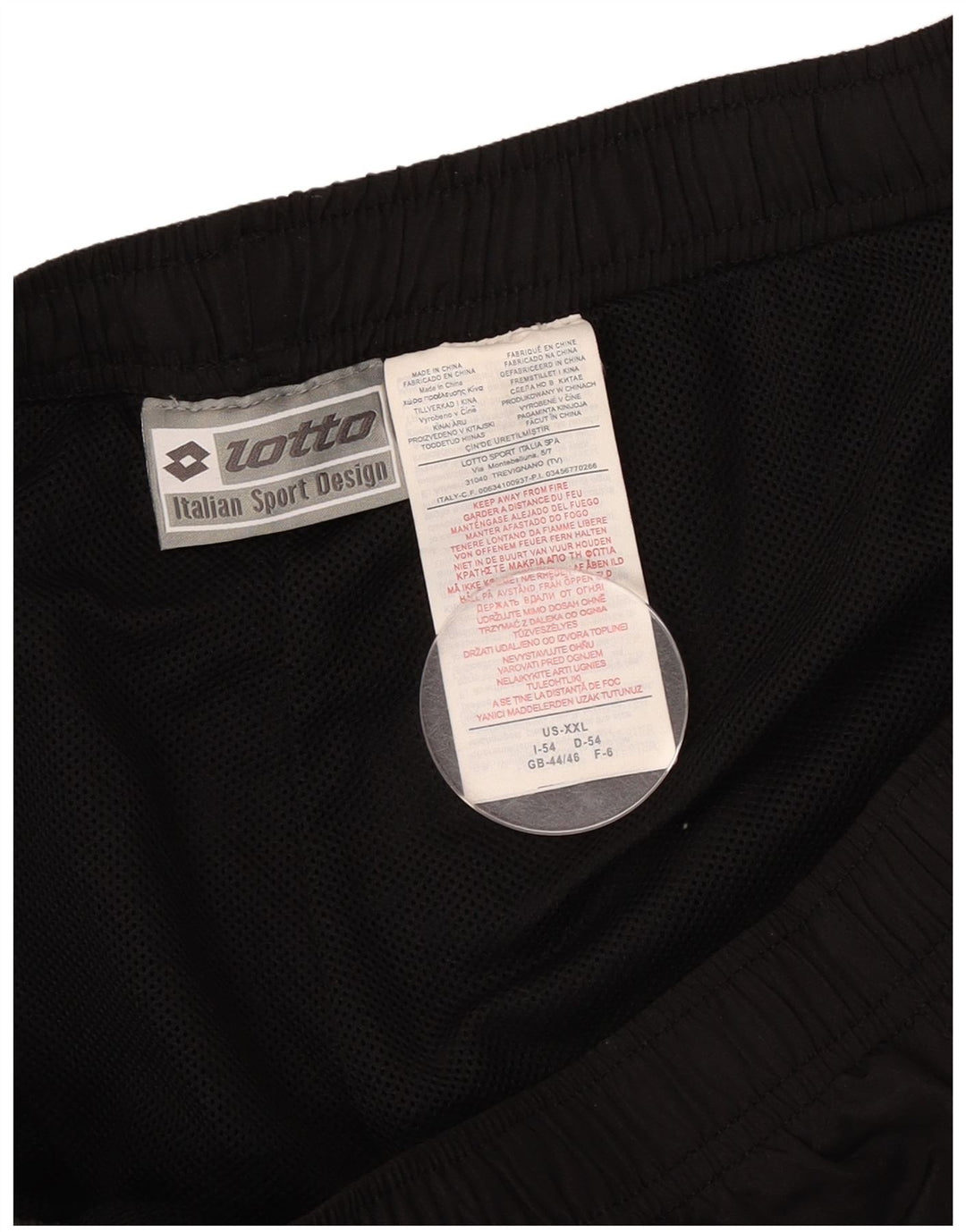 Lotto Herren-Trainingshose, UK 44/46, 2XL, Schwarz, Polyester