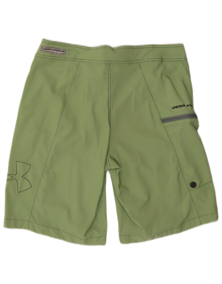 UNDER ARMOUR Herren-Badeshorts mit Grafik, groß, grünes Polyester