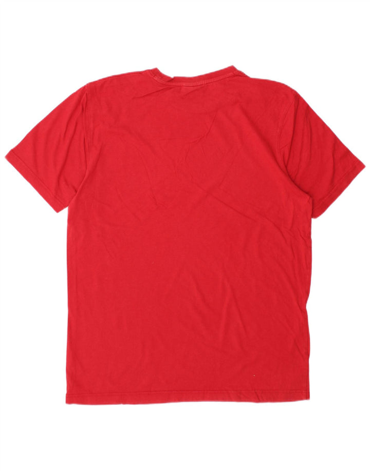 RUSSELL ATHLETIC Herren-T-Shirt mit Grafik, mittelrote Baumwolle