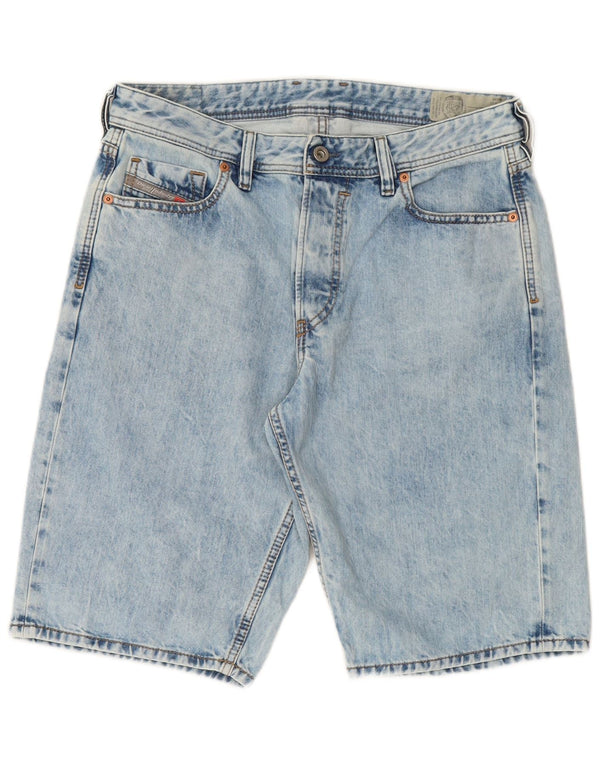 DIESEL Herren Jeansshorts W31 mittelblaue Baumwolle