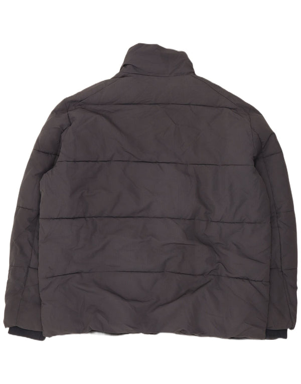 MARKS & SPENCER Wattierte Herrenjacke UK 44 2XL Graues Polyester