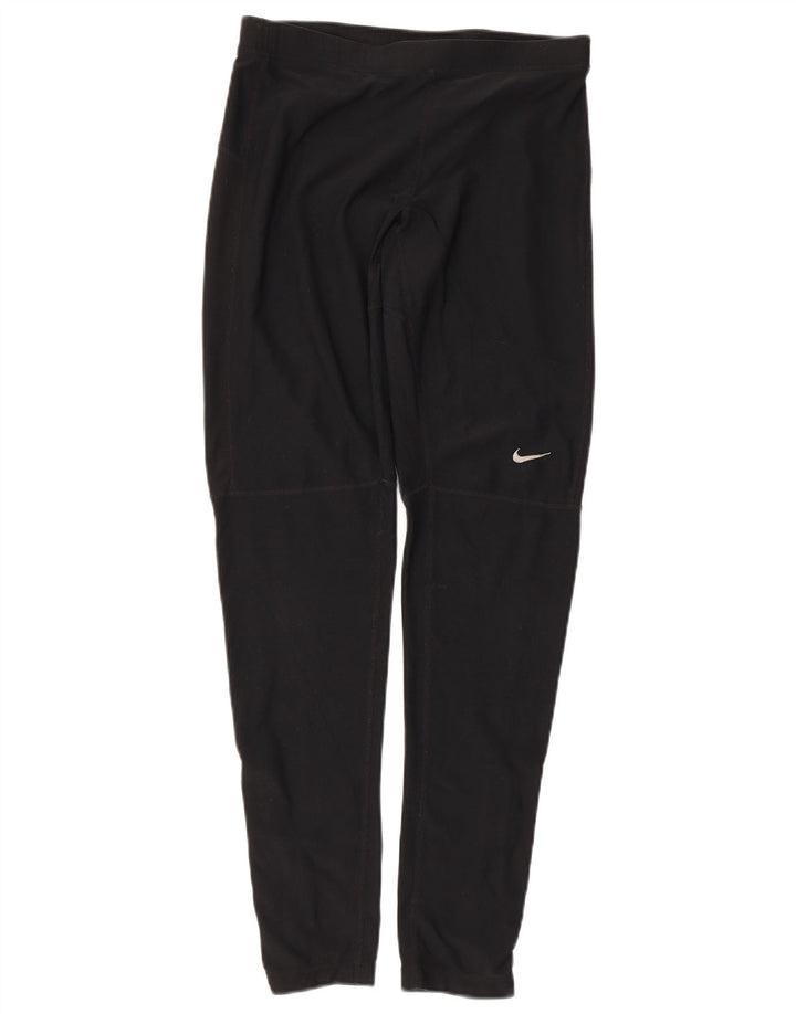 Nike Damen Dri Fit Leggings UK 14 Large Schwarz Polyester