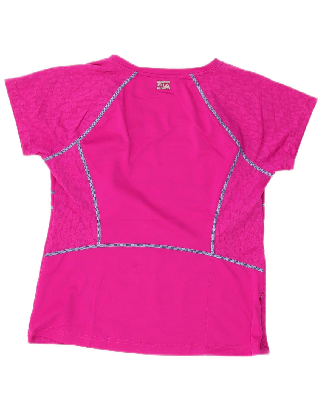FILA Damen T-Shirt Top UK 16 Large Rosa Polyester