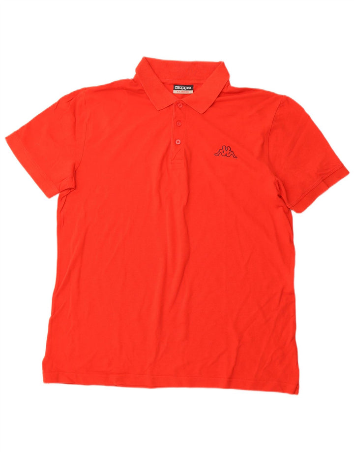 KAPPA Herren Poloshirt XL Rot Baumwolle