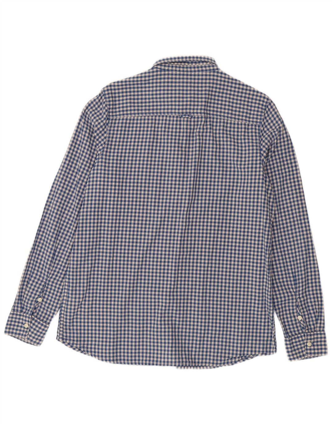 LEE Herrenhemd, großes, blaues Gingham-Baumwollhemd