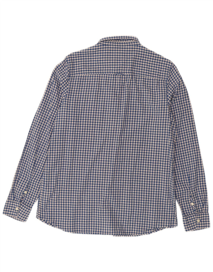 LEE Herrenhemd, großes, blaues Gingham-Baumwollhemd