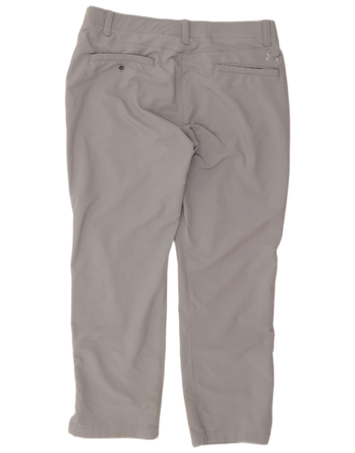 Under Armour Herren gerade Chinohose W38 L30 graues Nylon