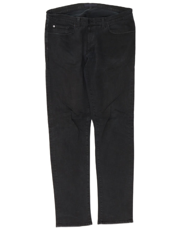 Trussardi Herren Slim Jeans W36 L34 Schwarze Baumwolle