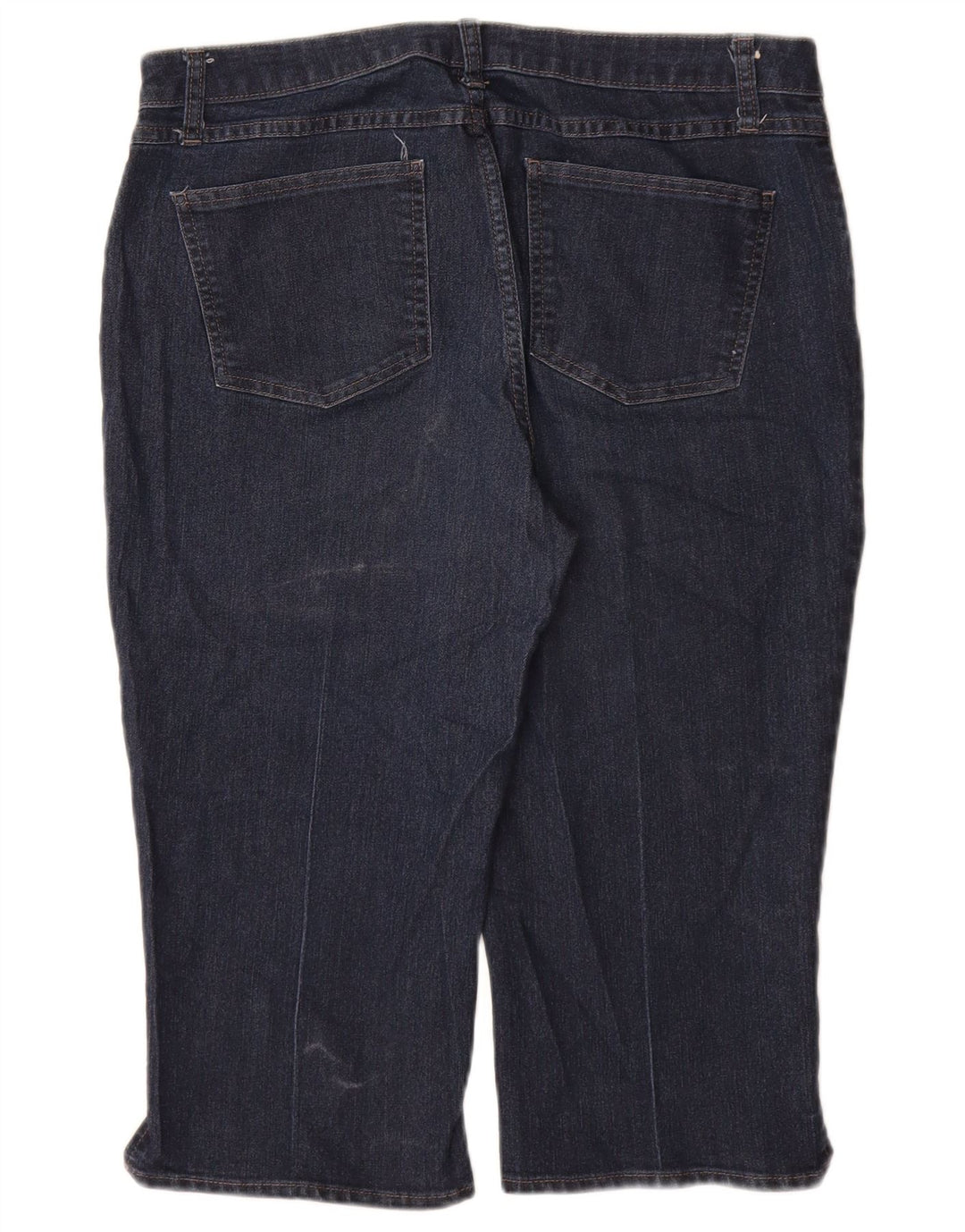 LEE Damen Riders Mid Rise Capri Jeans US 14 Large W34 L19 Marineblau