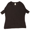 Zara Damen Übergroßes Tunika-Oberteil UK 10 Small Schwarz