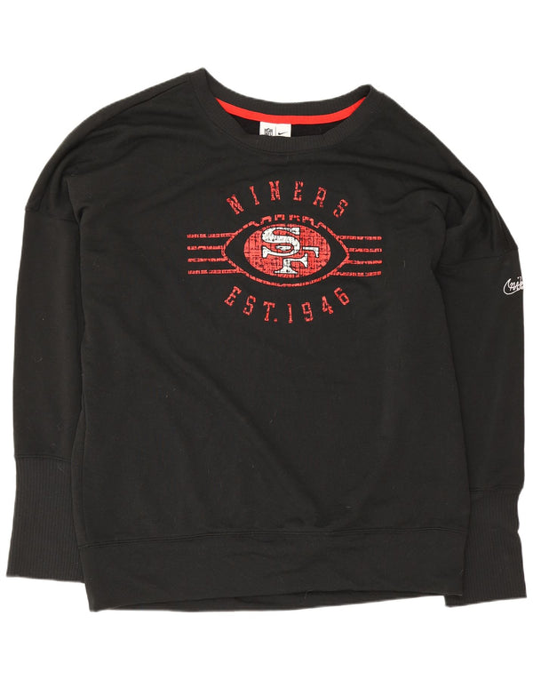 Nike Damen Niners San Francisco NFL Sweatshirt Pullover Large Schwarz Sport