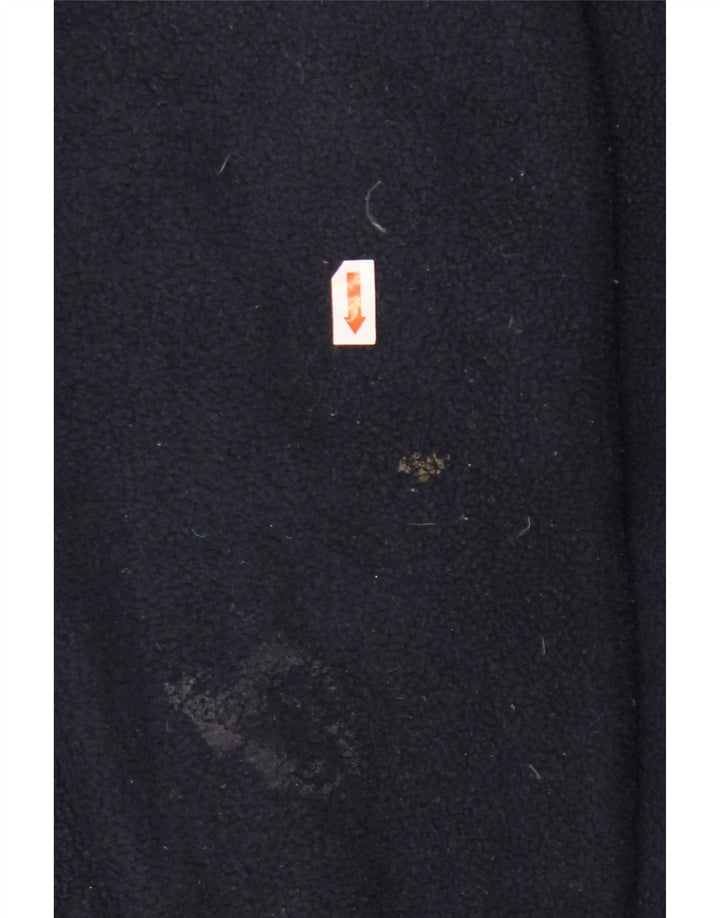 KAPPA Herren-Fleecepullover mit Reißverschluss am Hals, Größe S, Marineblau, Polyester