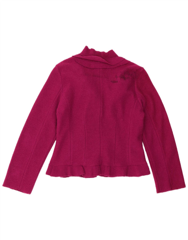 Fenn Wright Manson Damen 2-Knopf-Blazerjacke UK 16 Großes rosa Blumenmuster