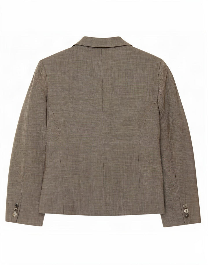 Marks & Spencer Damen-Blazer mit 3 Knöpfen, Gr. 16, Grau, Hahnentrittmuster