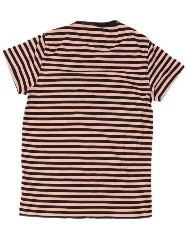 Tommy Hilfiger Slim Fit T-Shirt-Kleid für Damen, Gr. 10, klein, rosa gestreift