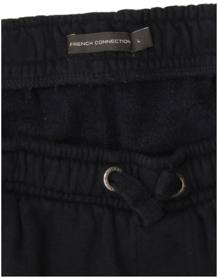 French Connection Herren-Sportshorts, groß, marineblaue Baumwolle