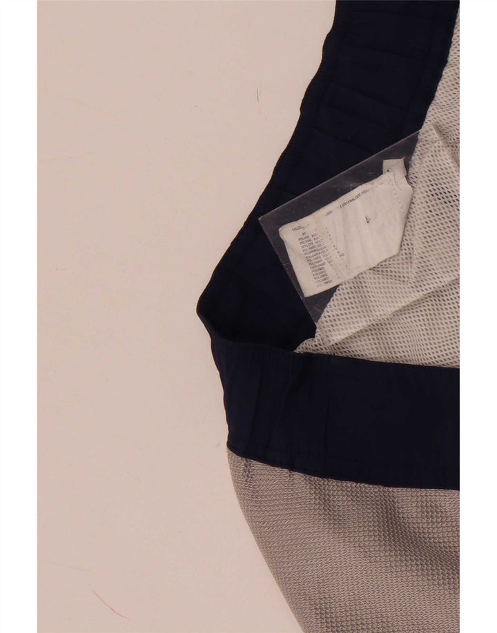 Coast Herren-Badeshorts mit Grafik, Größe S, Marineblau, Colourblock-Polyamid