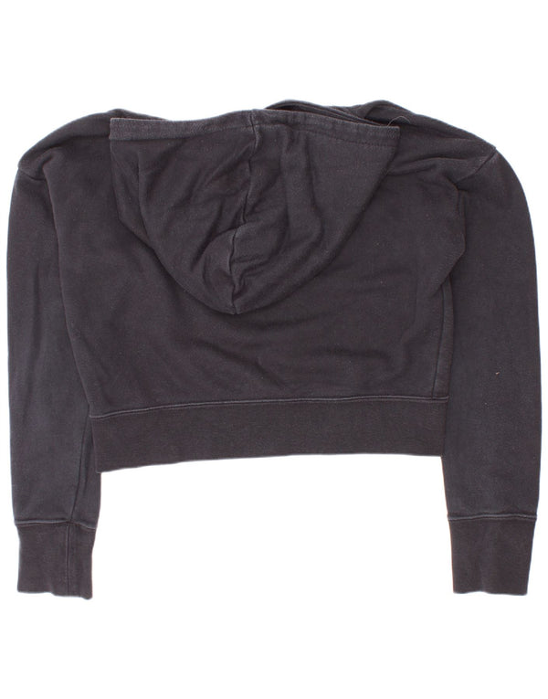 Nike Mädchen Crop Graphic Standard Fit Hoodie Pullover 10–11 Jahre Medium Schwarz