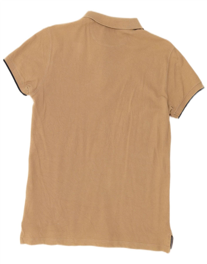 Massimo Dutti Slim Fit Herren-Poloshirt aus mittelbeiger Baumwolle