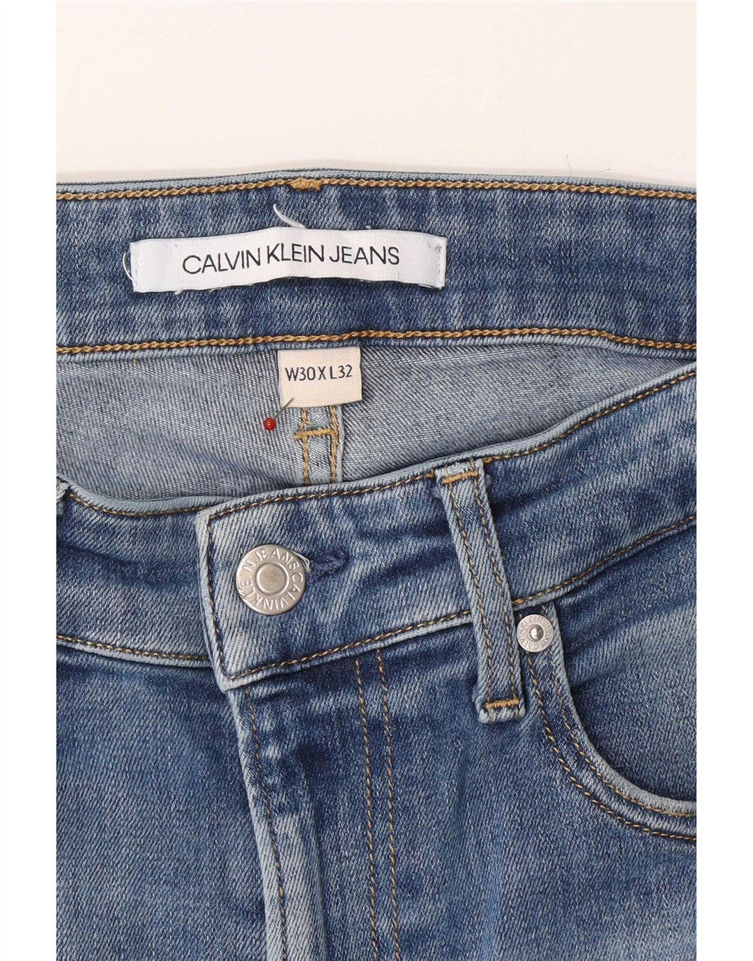 Calvin Klein Herren Slim Jeans W30 L32 Blau