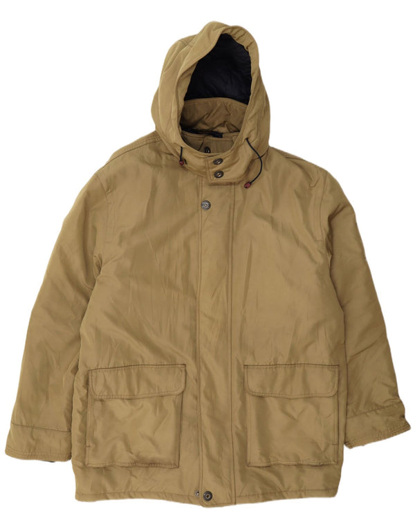 Navigare Herren-Parka mit Kapuze, UK 44, 2XL, Khaki, Polyester