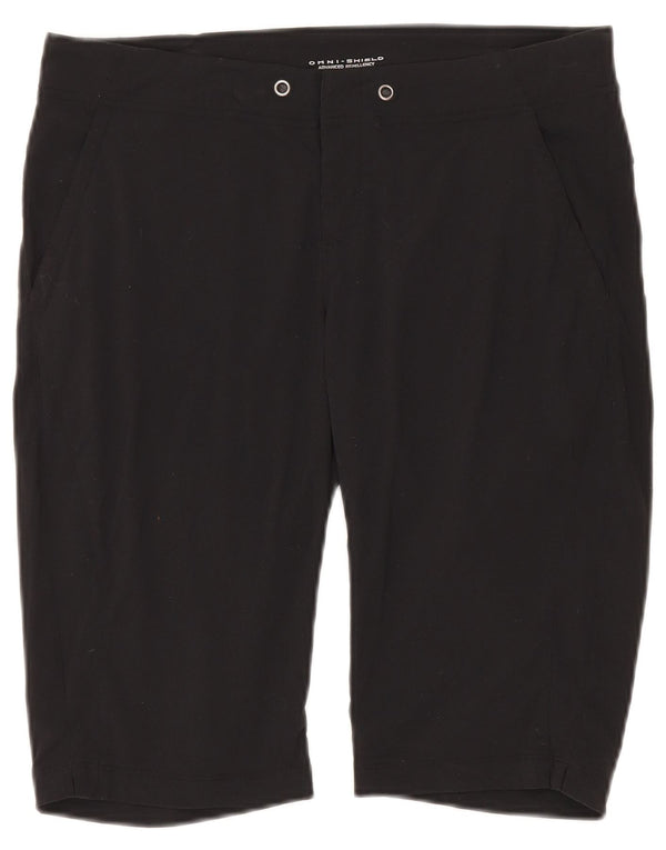 Columbia Damen Omni-Shade Regular Sport Shorts US 8 Medium W30 Schwarzes Nylon