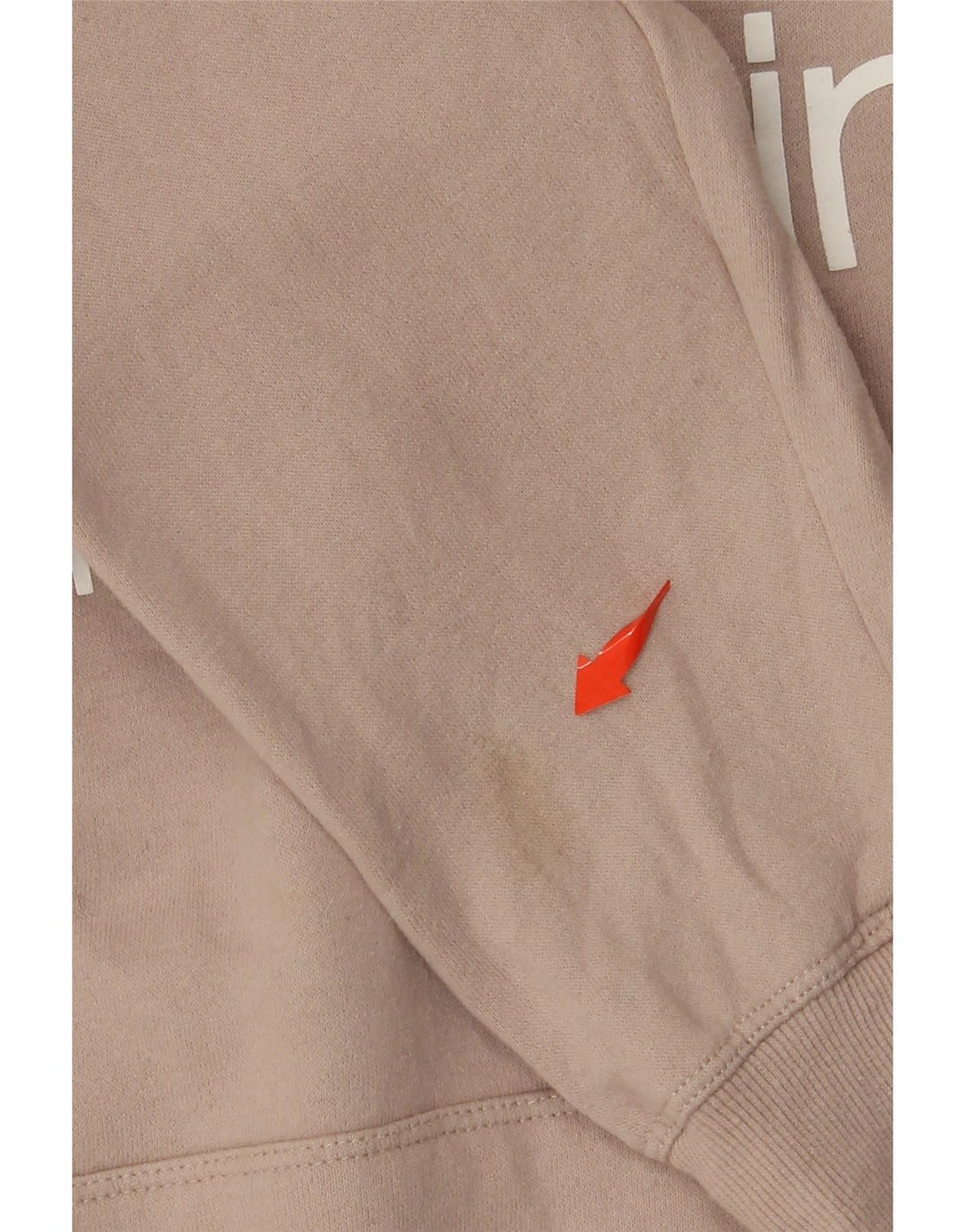 CALVIN KLEIN Damen Performance Loose Fit Kapuzenpullover UK 14 Medium Beige