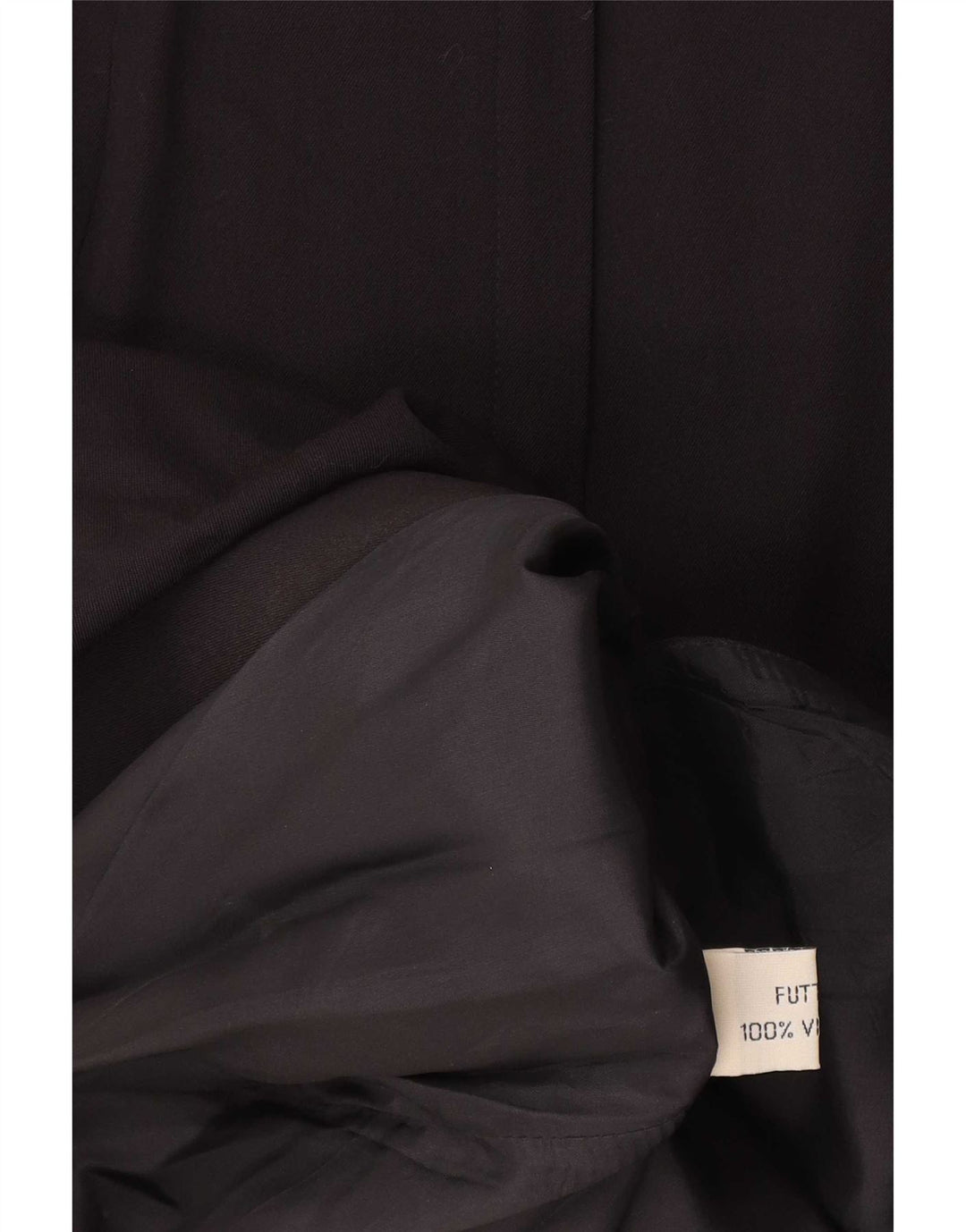 Vintage Damen Midirock mit hoher Taille W28 Medium Schwarz