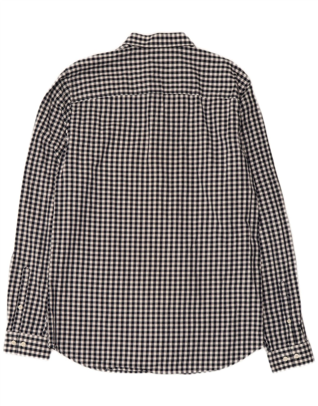 Jack & Jones Herrenhemd aus mittelblauer Gingham-Baumwolle in Marineblau