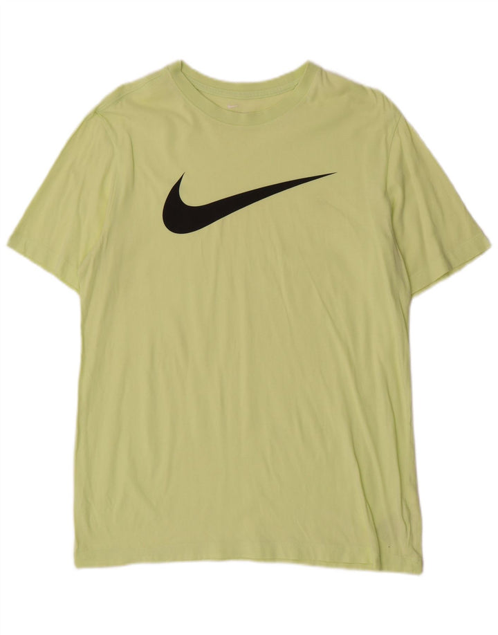 Nike Herren-T-Shirt mit Grafik, mittelgrüne Baumwolle