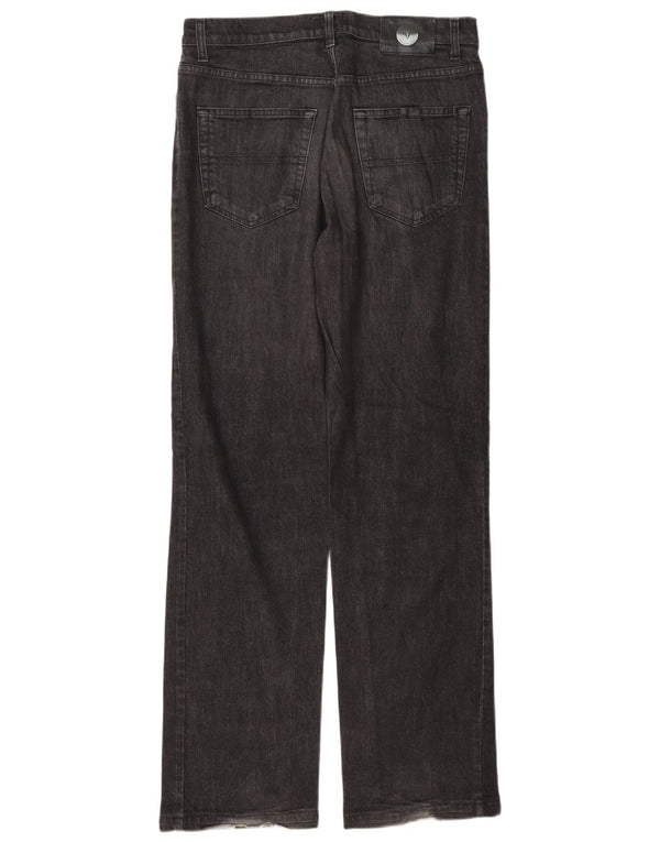 Trussardi Herren Straight Jeans W34 L33 Graue Baumwolle
