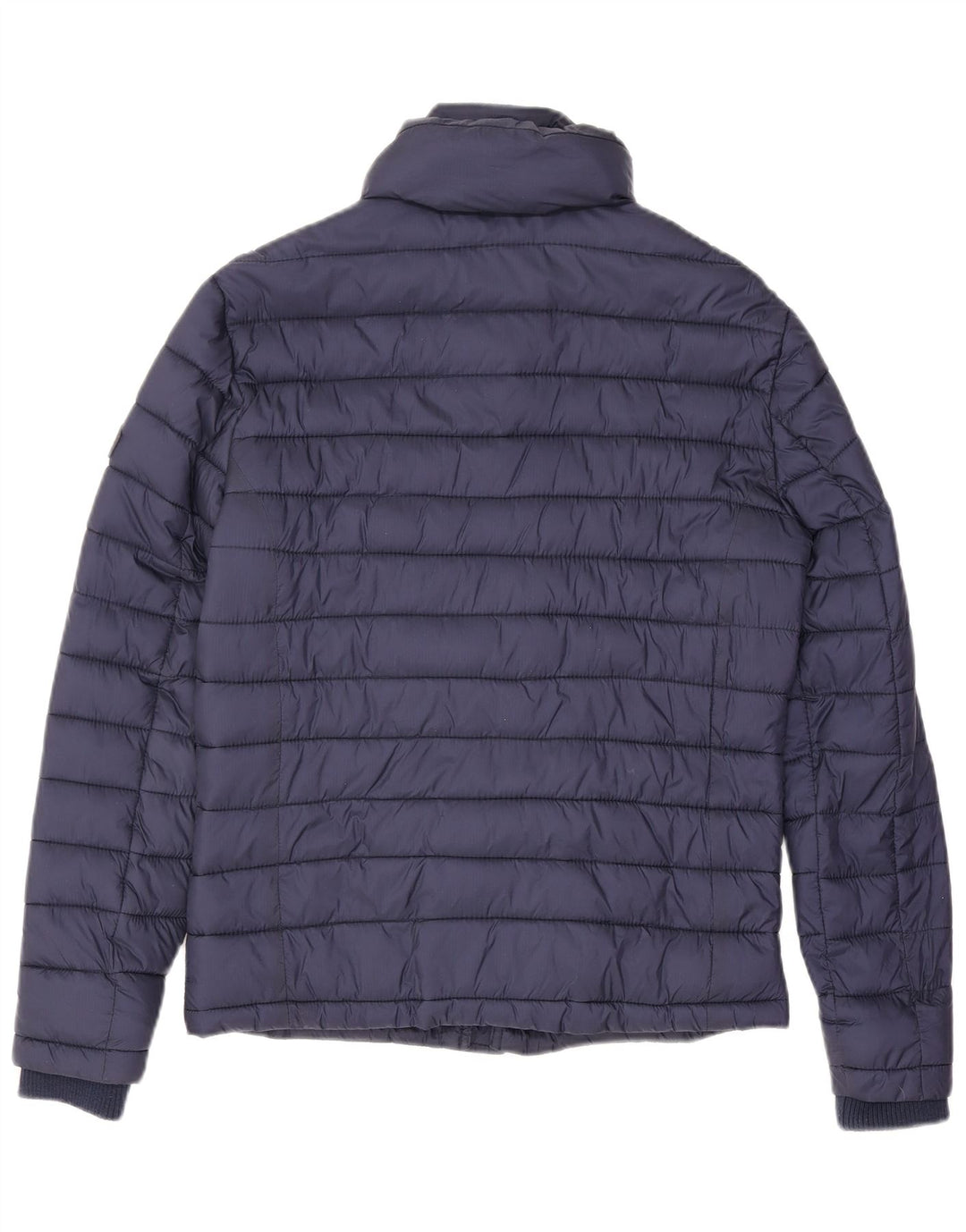 Superdry Herren Wattierte Jacke UK 36 Small Marineblaues Nylon