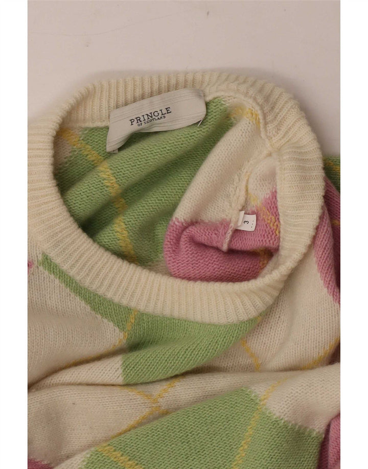 Pringle Herren-Pullover mit Rundhalsausschnitt, mittelgroß, mehrfarbig, Argyle/Diamant