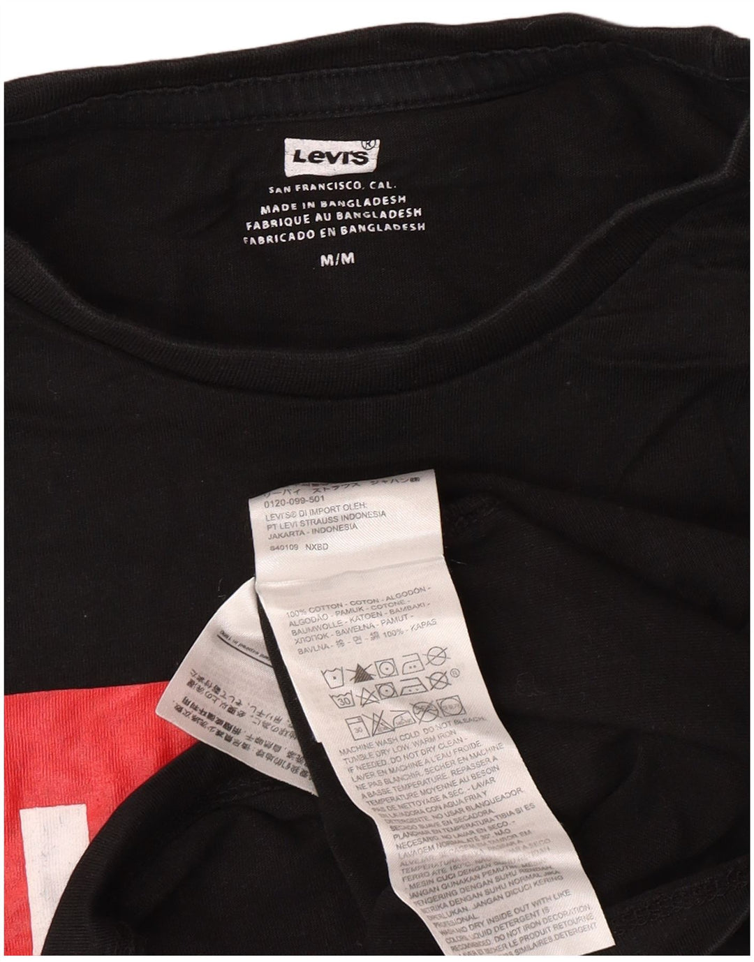 Levi's Herren-T-Shirt mit Grafik, mittelschwarze Baumwolle