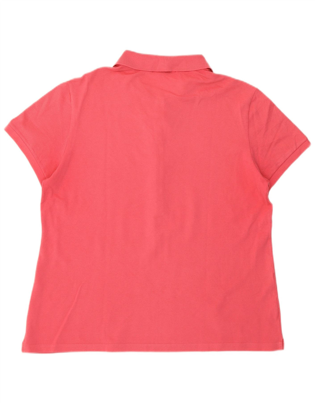 Lacoste Damen Poloshirt Größe 48 XL Rosa Baumwolle