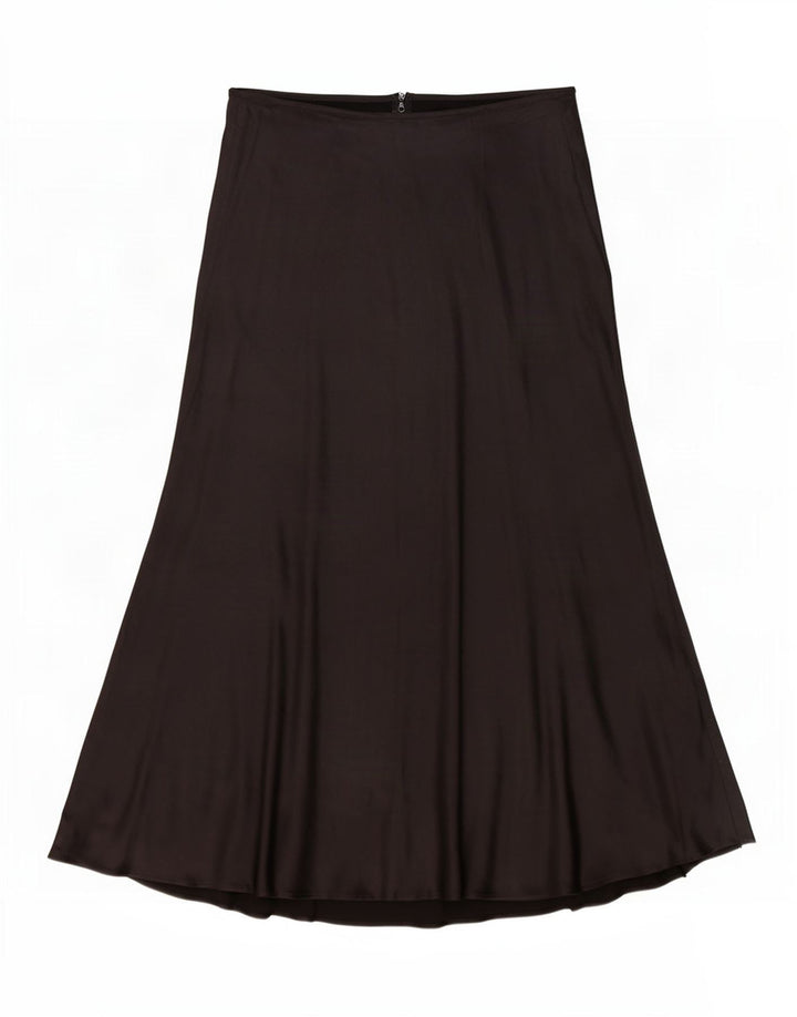 Zara Damen A-Linien-Rock Medium W28 Schwarze Viskose