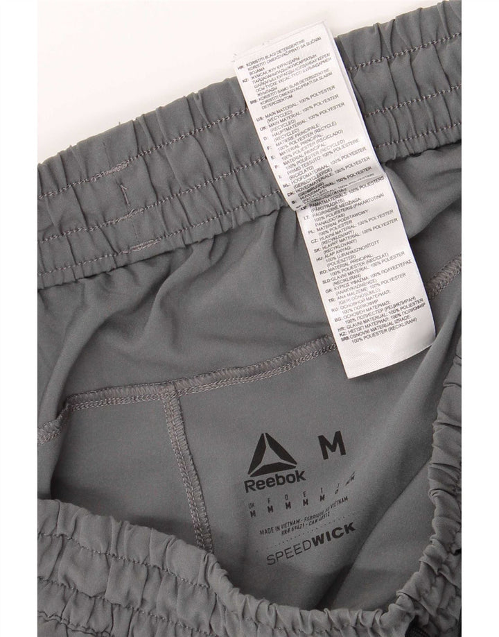 Reebok Herren Regular Sport Shorts Mittelgrau Polyester Sport