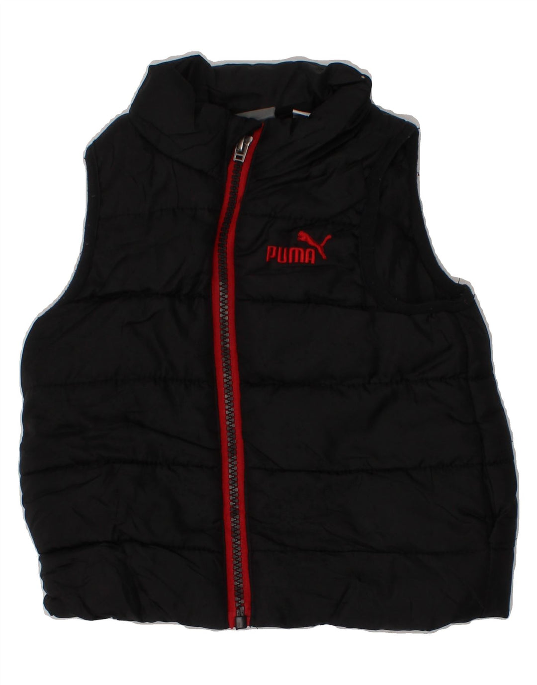 PUMA Baby Boys Padded Gilet 12-18 Months Black Polyester Vintage Puma and Second-Hand Puma from Messina Hembry 